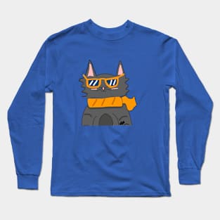 Cat with Scarves #5 - Too Cool Long Sleeve T-Shirt